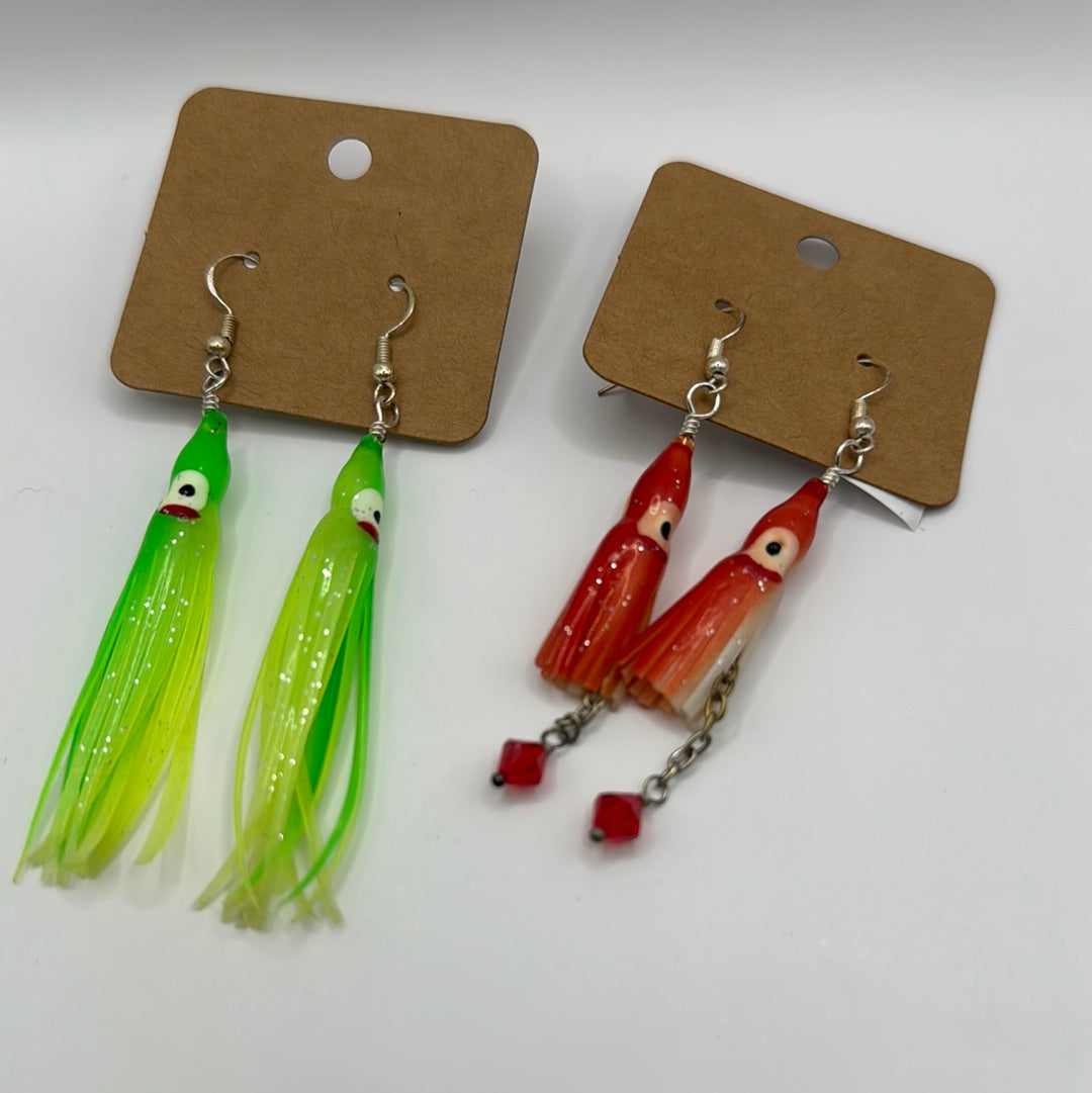 Handmade Fishing Tackle Earrings