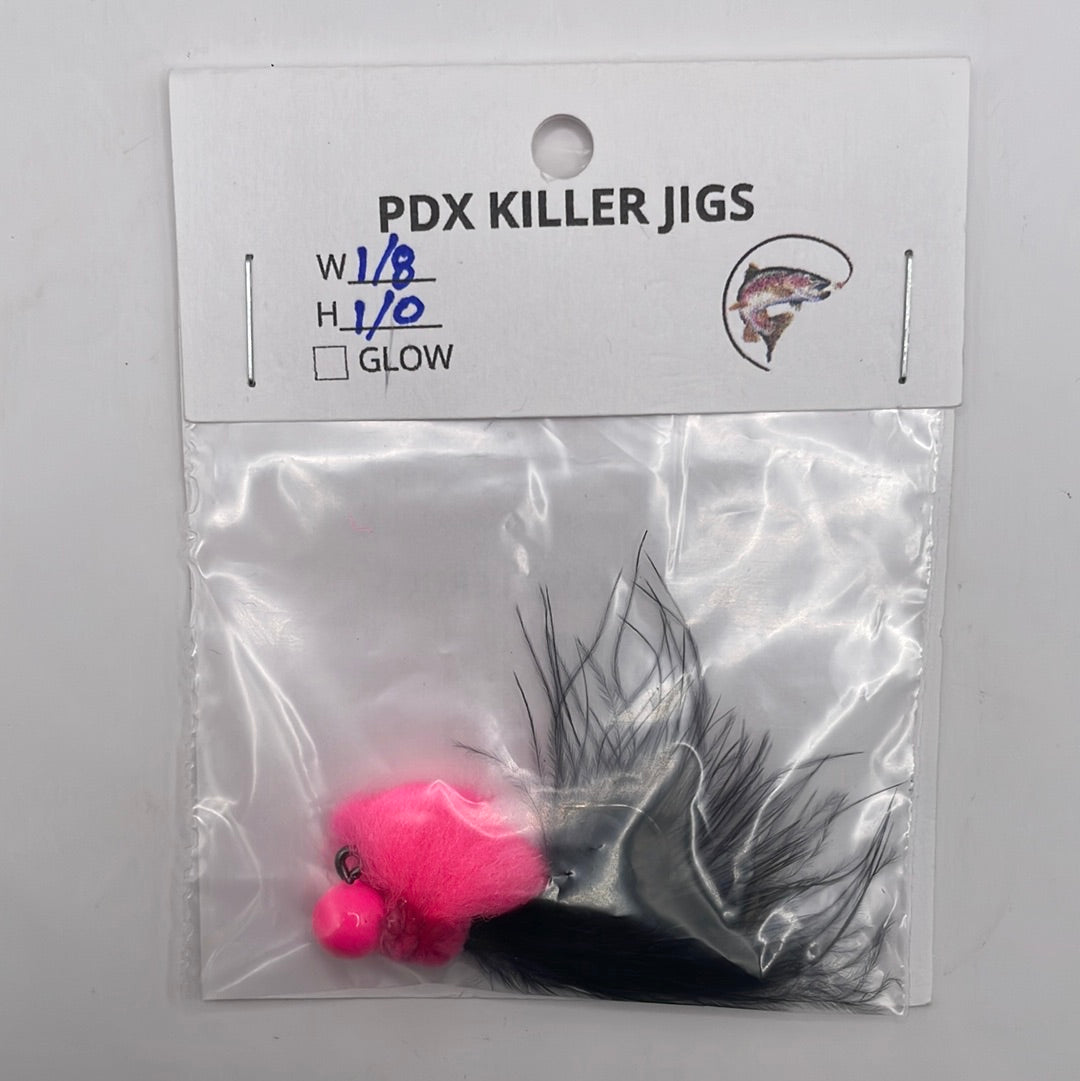 PDX Killer Jigs - Salmon/Steelhead Jigs 1/8 wt 1/0 hook