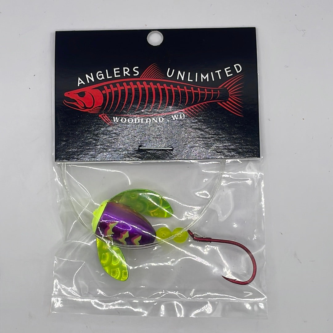 Anglers Unlimited Pre-Tied Spin Glo Leader with Single Hooks