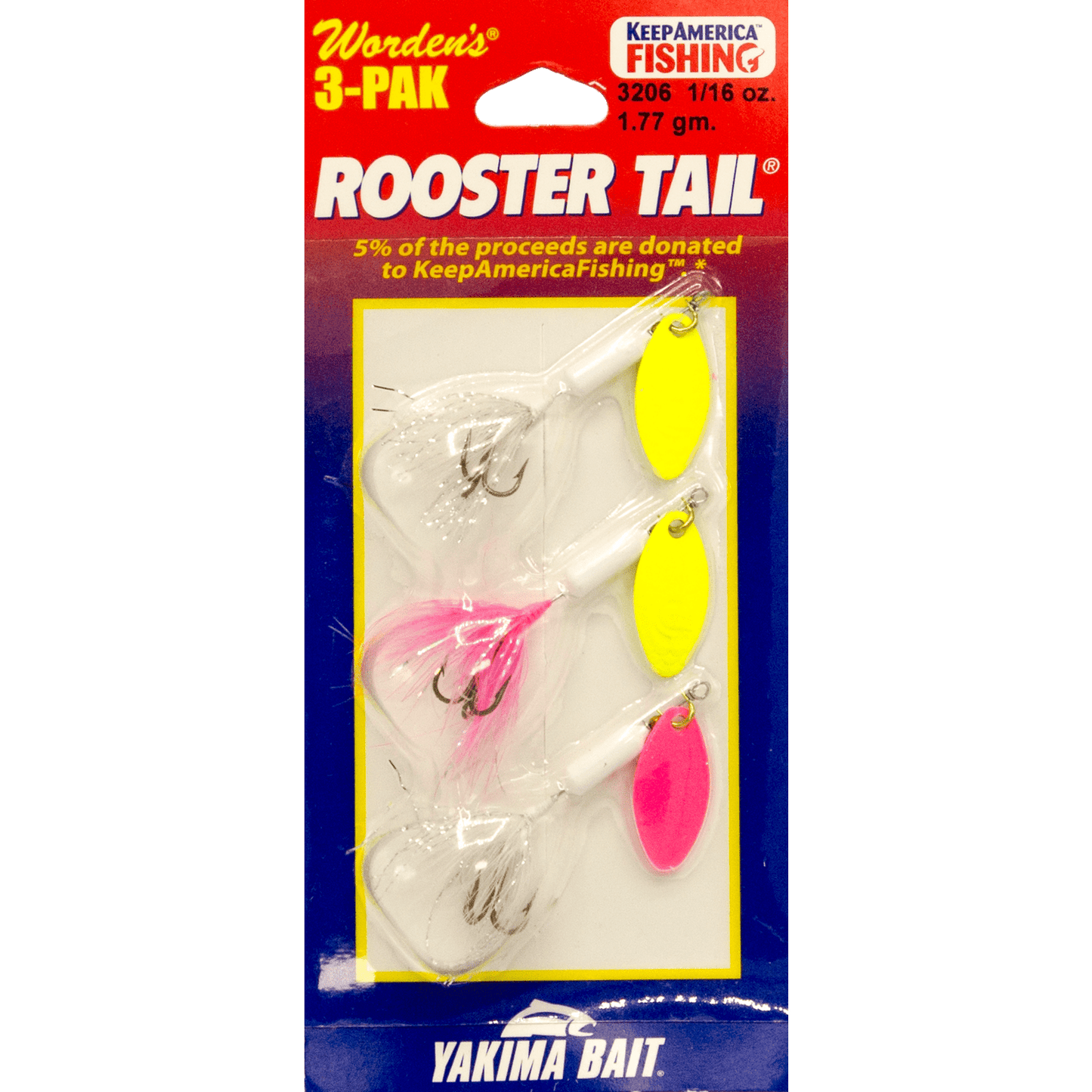 Rooster Tail 3 Pak