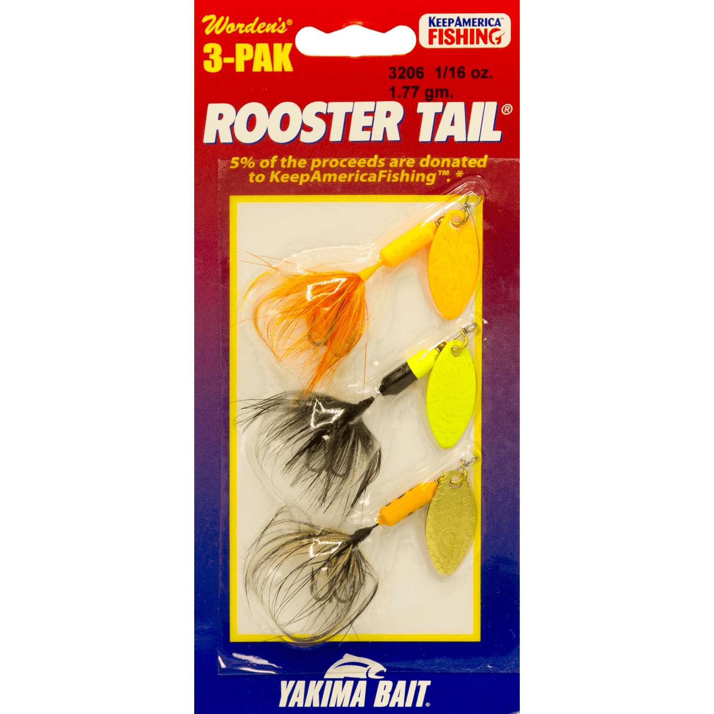 Rooster Tail 3 Pak