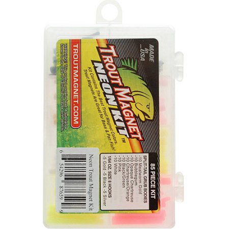 Leland Lures Trout Magnet Neon Softbait Kit 85pc