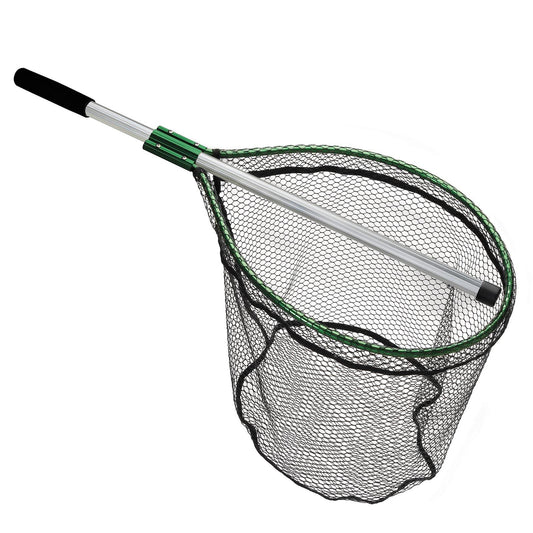 Beckman Nets PVC Fishing Net 17 by 20 Inch Hoop 32 Inch Extendable Handle