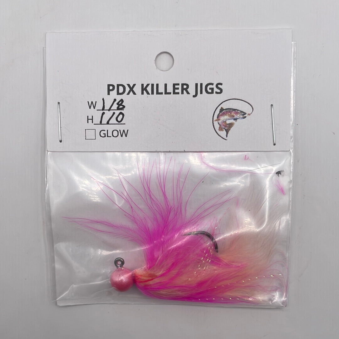 PDX Killer Jigs - Salmon/Steelhead Jigs 1/8 wt 1/0 hook