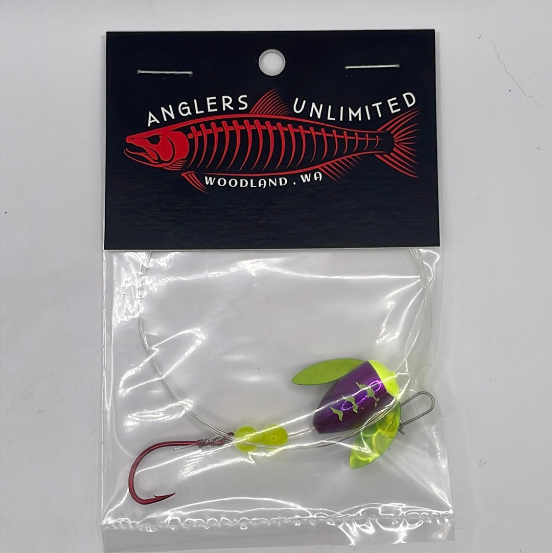 Anglers Unlimited Pre-Tied Spin Glo Leader with Single Hooks