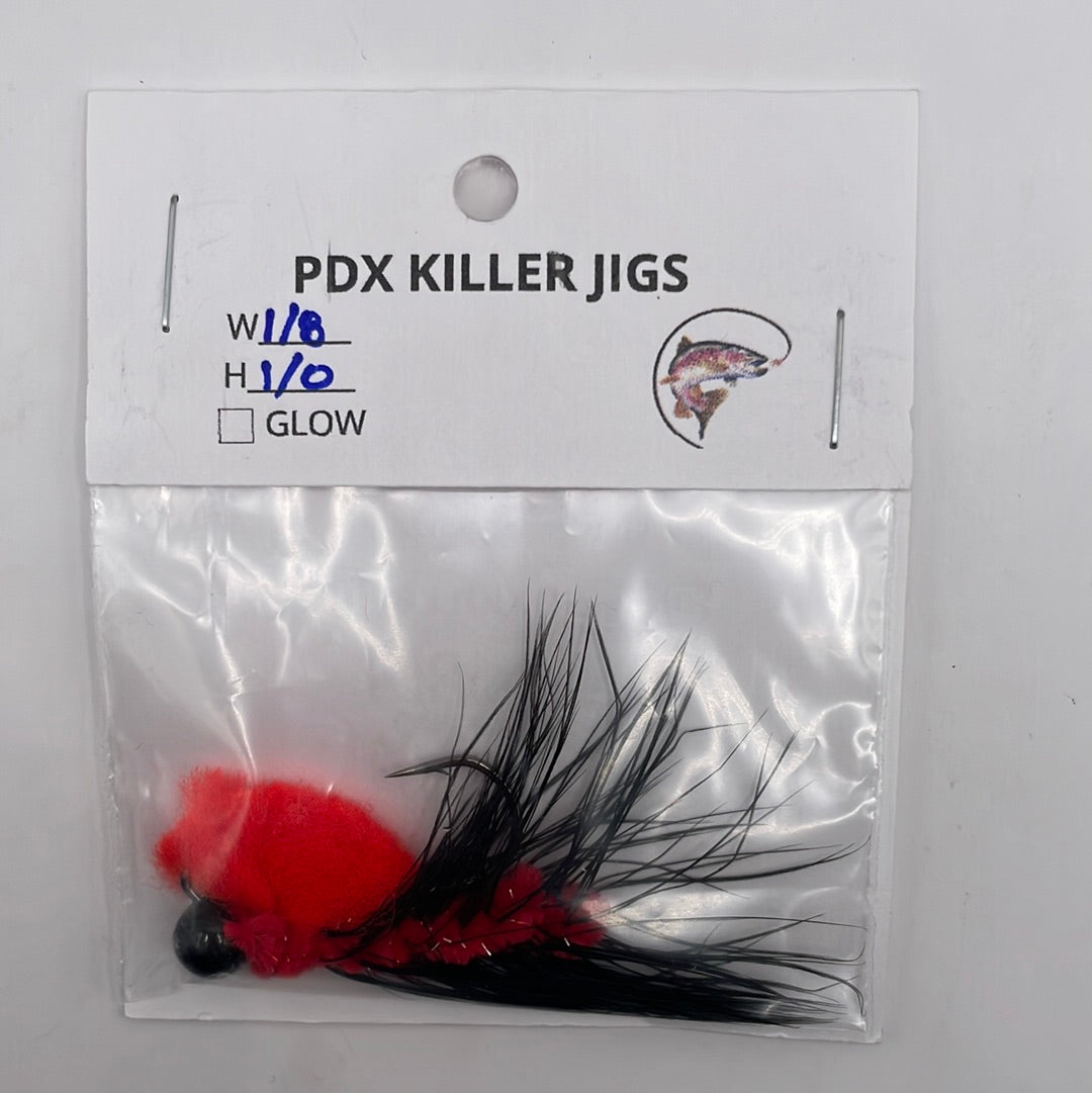 PDX Killer Jigs - Salmon/Steelhead Jigs 1/8 wt 1/0 hook