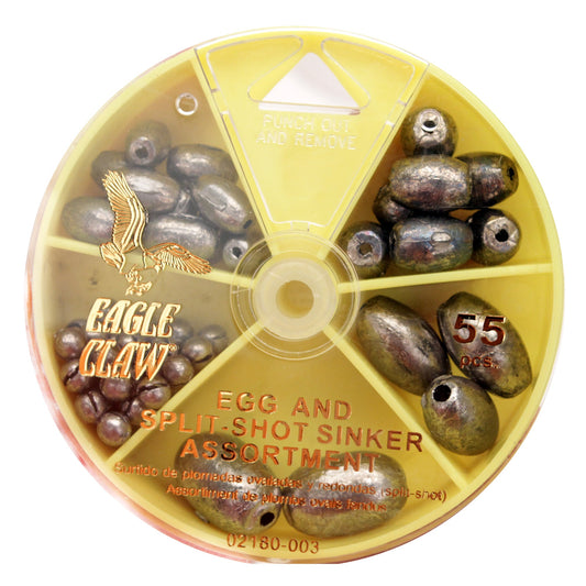 Eagle Claw Egg Sinker & Split Shot Assortment