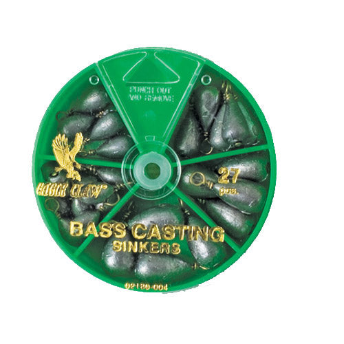 Eagle Claw Bass Cast Sinker Assortment (27-Piece)