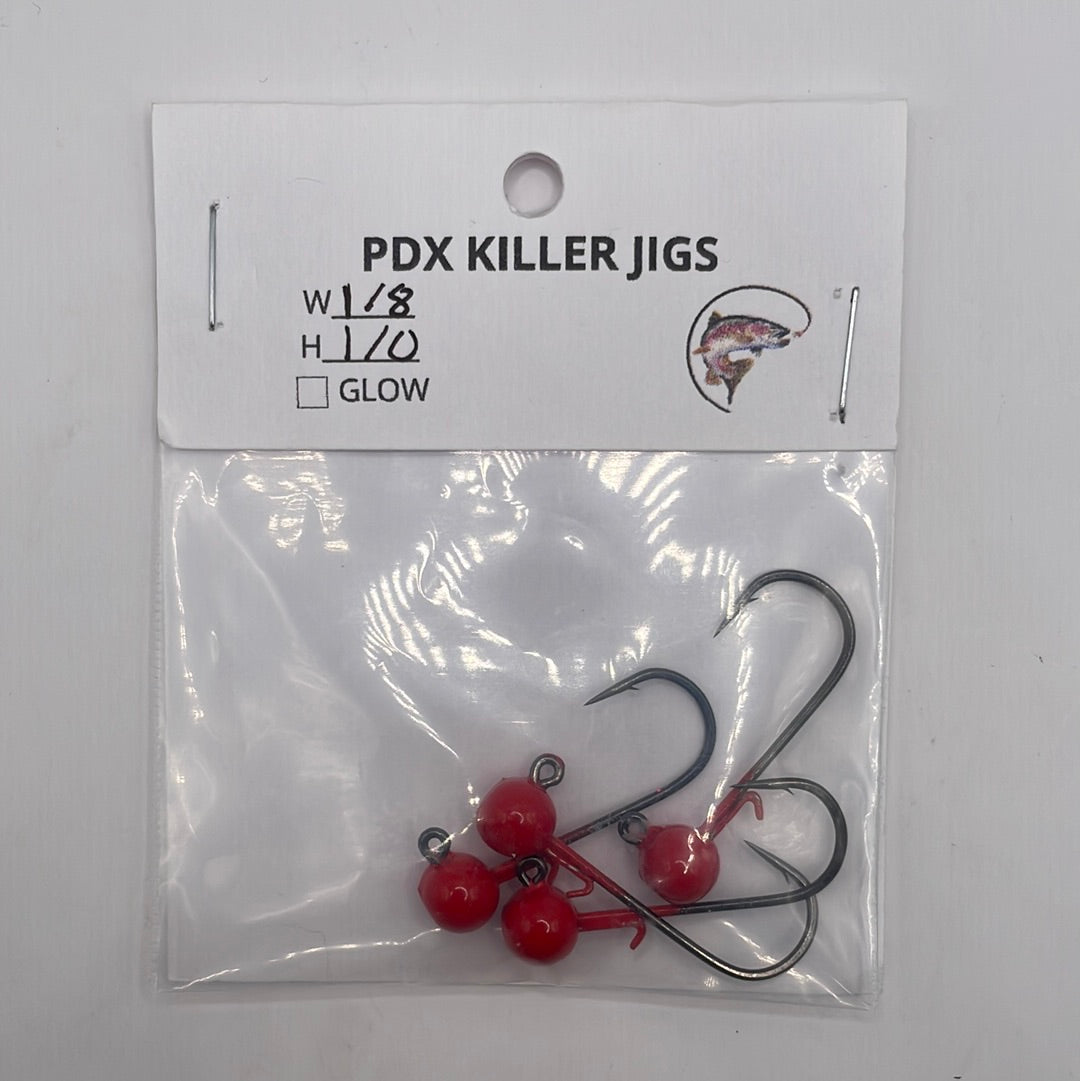 PDX Killer Jigs - Worm Keeper 1/8 Weight 1/0 Hook 4 pack