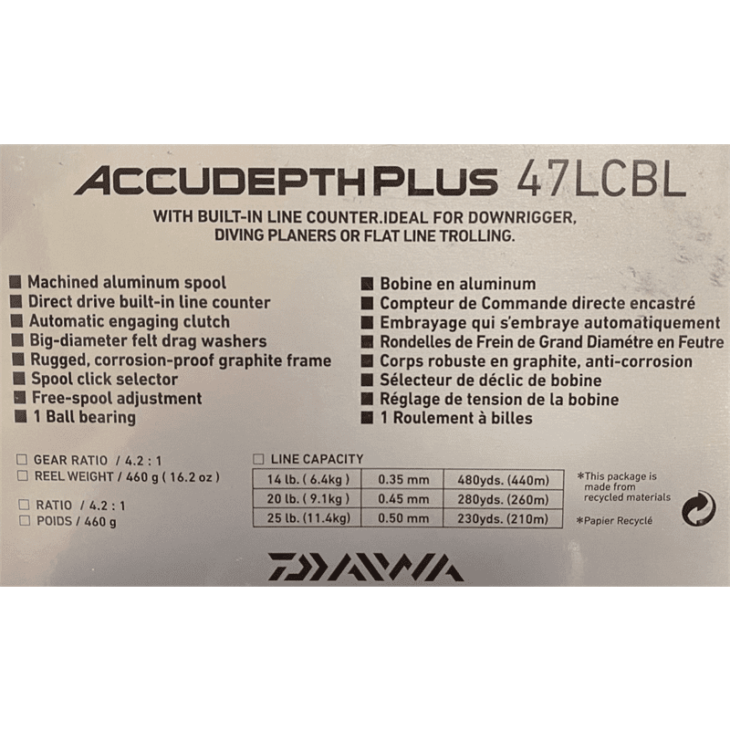 Daiwa Accudepth Plus Reels