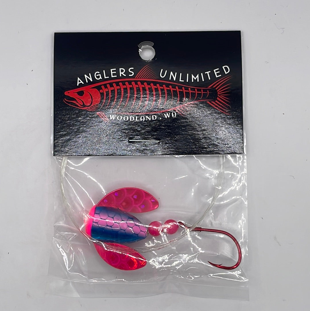 Anglers Unlimited Pre-Tied Spin Glo Leader with Single Hooks