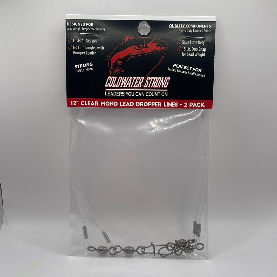 COLDWATER STRONG 120lb Mono Lead Dropper Line