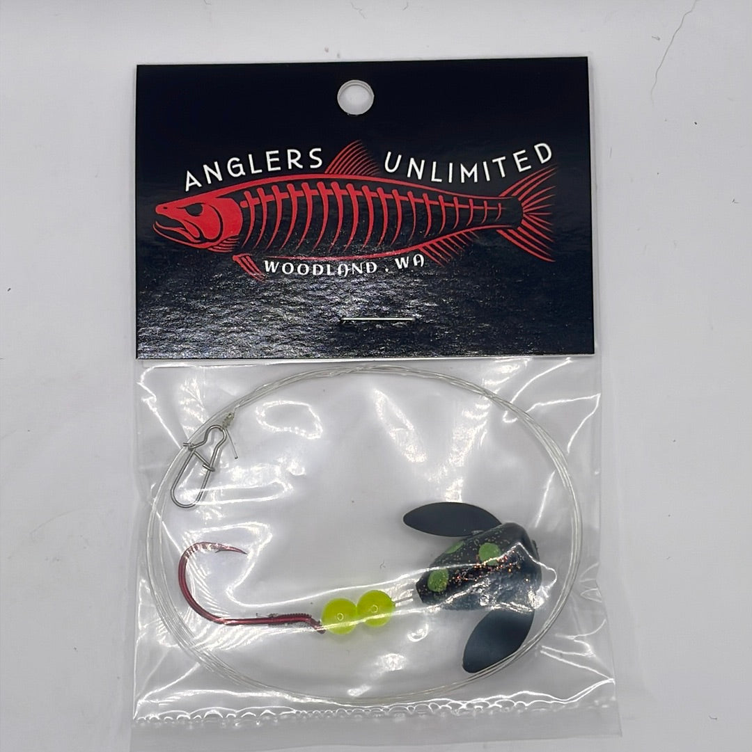 Anglers Unlimited Pre-Tied Spin Glo Leader with Single Hooks