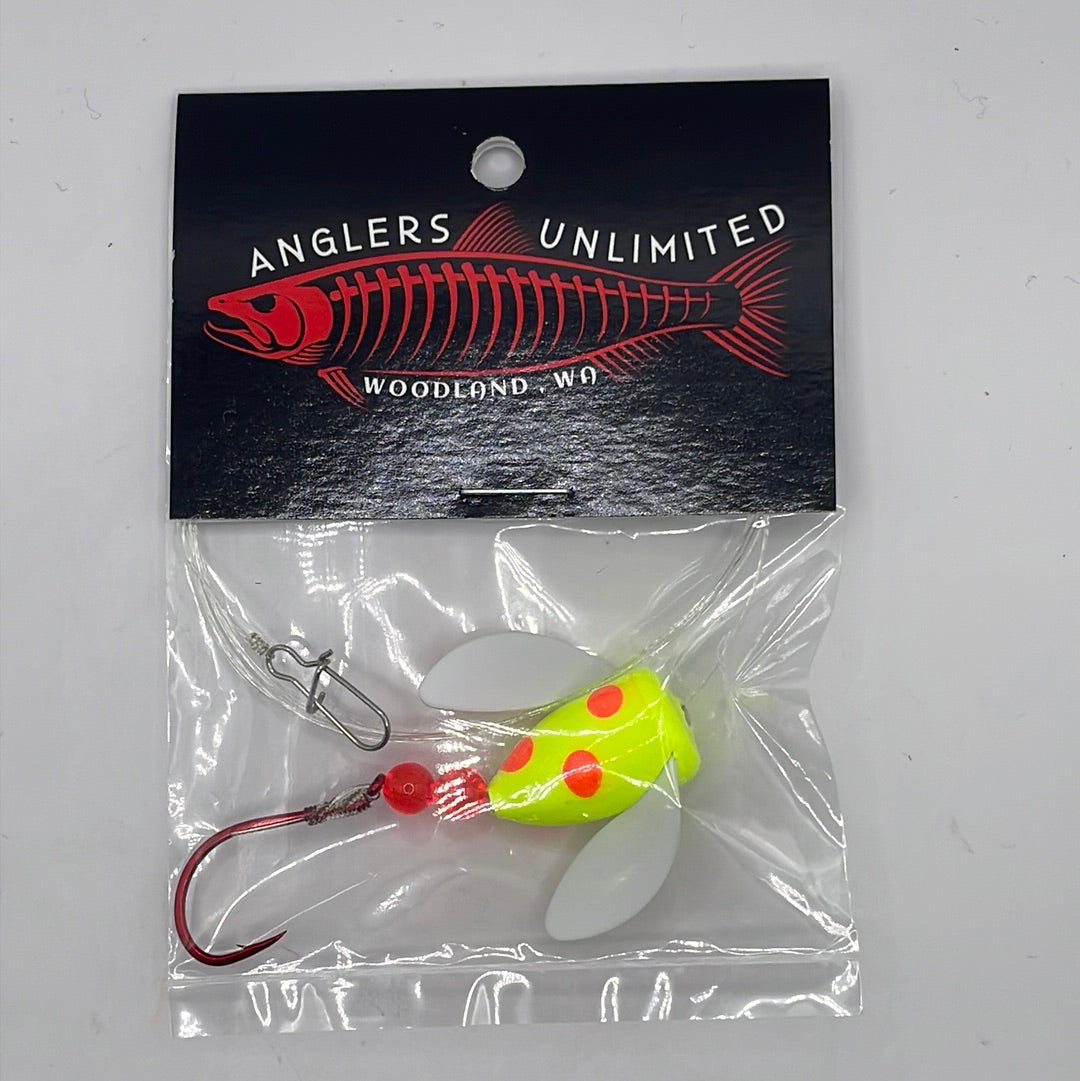 Anglers Unlimited Pre-Tied Spin Glo Leader with Single Hooks