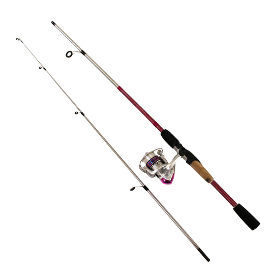 Okuma Steeler XP Spinning Combo 20 Reel Size 2 Piece Medium Power Pink