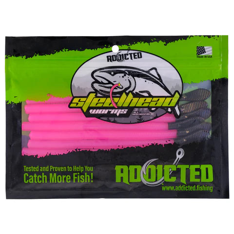 Addicted Fishing - 6" Steelhead Worms