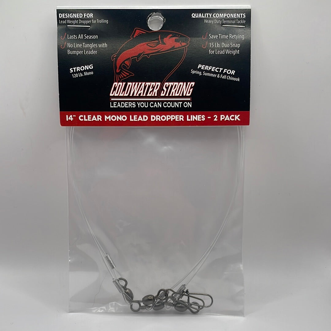 COLDWATER STRONG 120lb Mono Lead Dropper Line