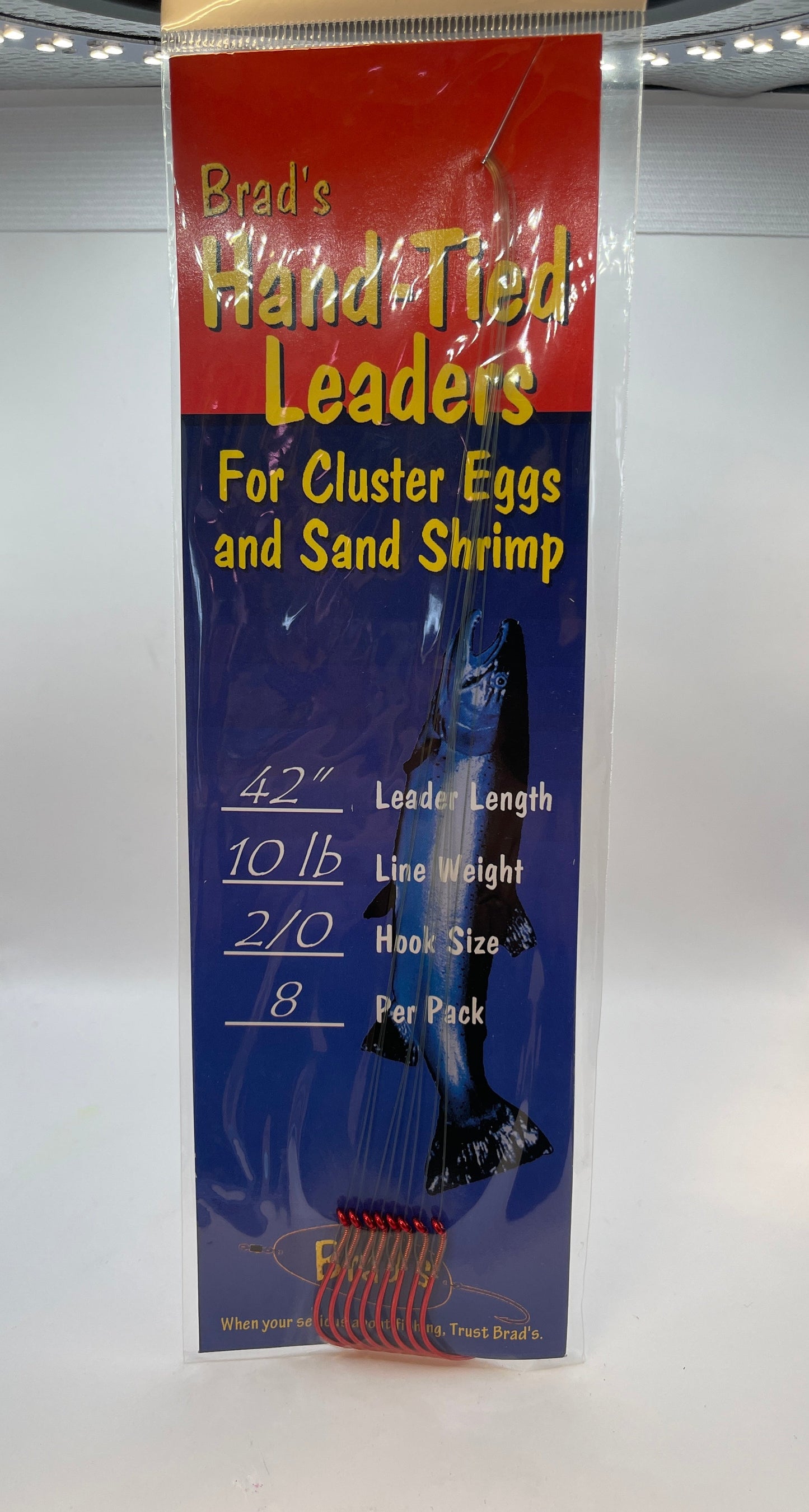 Brads Hand Tied Leaders for cluster Eggs and Sand Shrimp