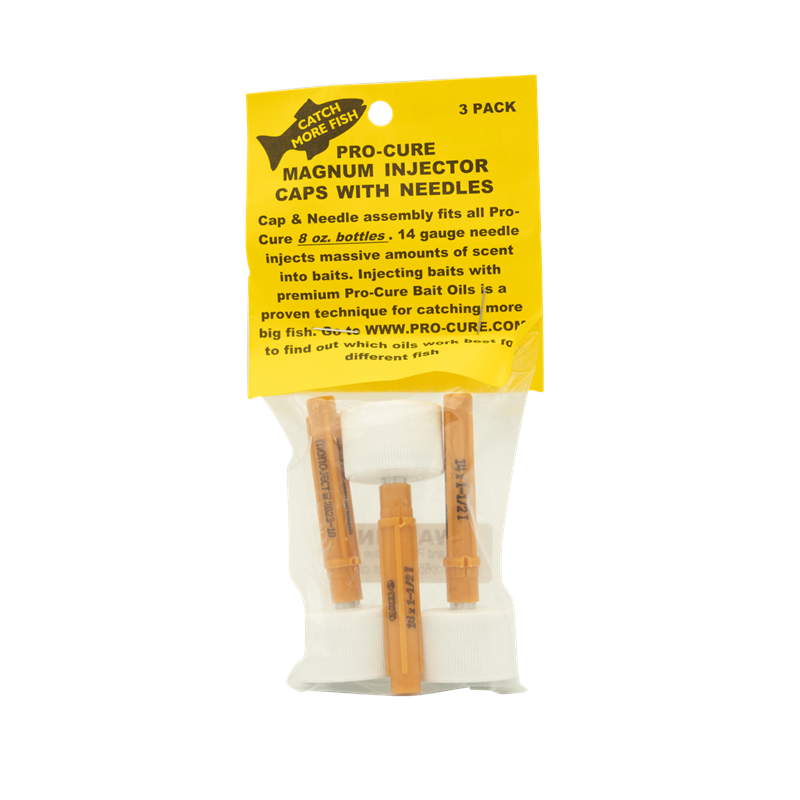 Pro-Cure Bait Injector Caps with Needles