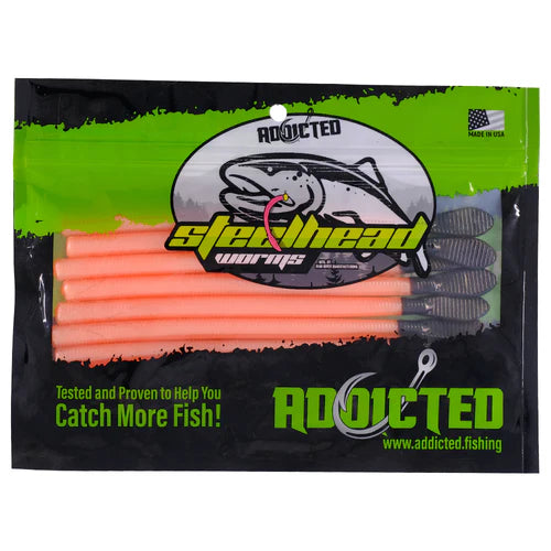 Addicted Fishing - 6" Steelhead Worms