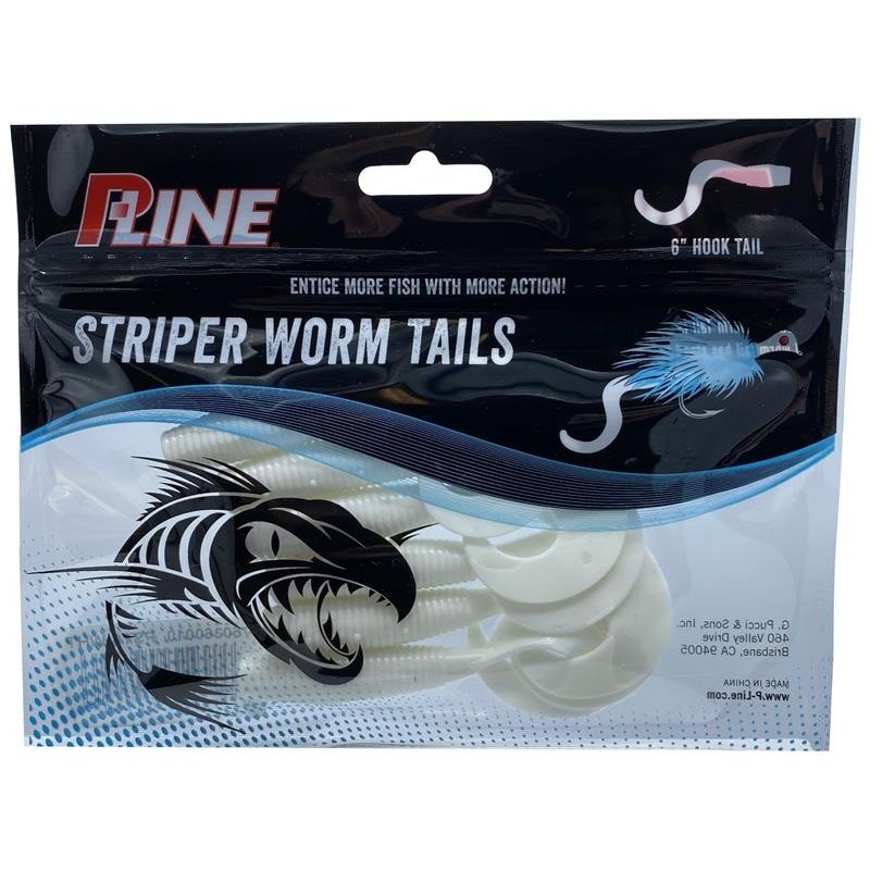 P-Line Striper Worm Tails