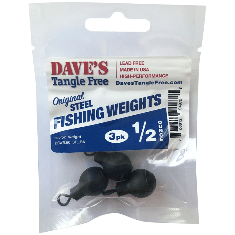 Dave's Tangle Free Steel Fishing Weights