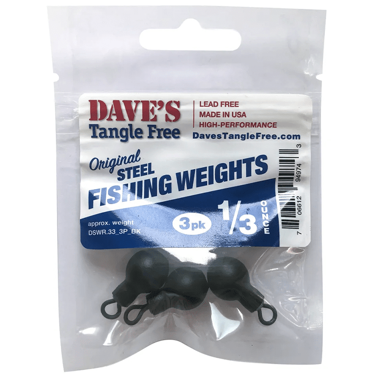 Dave's Tangle Free Steel Fishing Weights