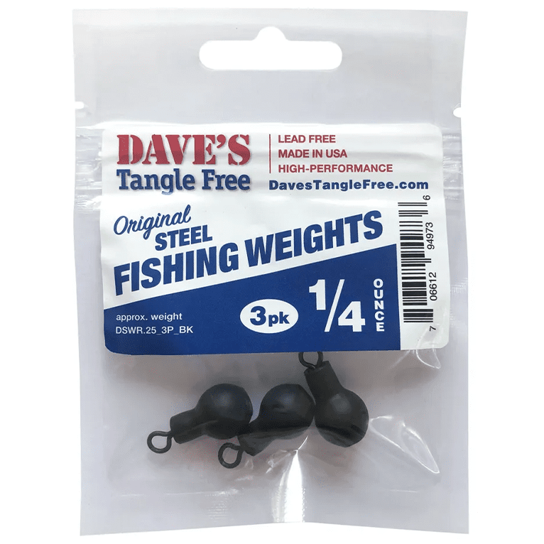 Dave's Tangle Free Steel Fishing Weights