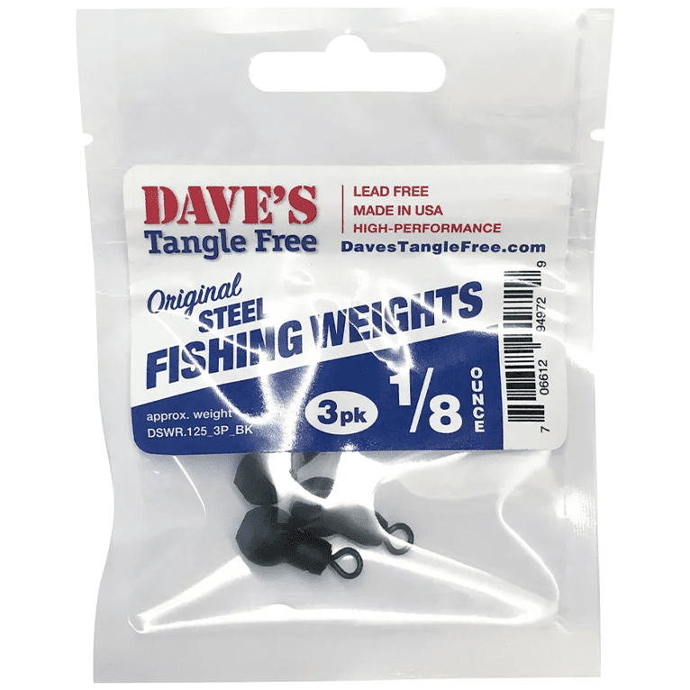 Dave's Tangle Free Steel Fishing Weights