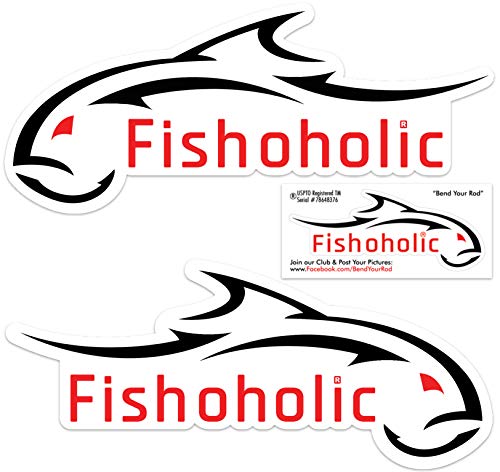 Fishoholic Waterproof Fish Decal Sticker