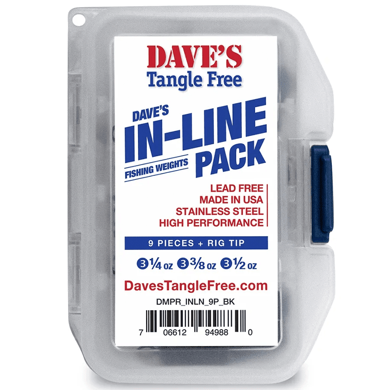 Dave's Tangle Free Steel Fishing Weights