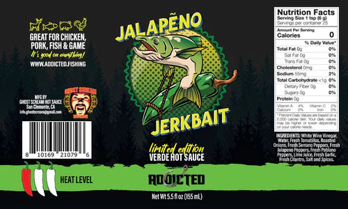 Addicted - Jalapeno Jerkbait Verde Hot Sauce: Limited Edition