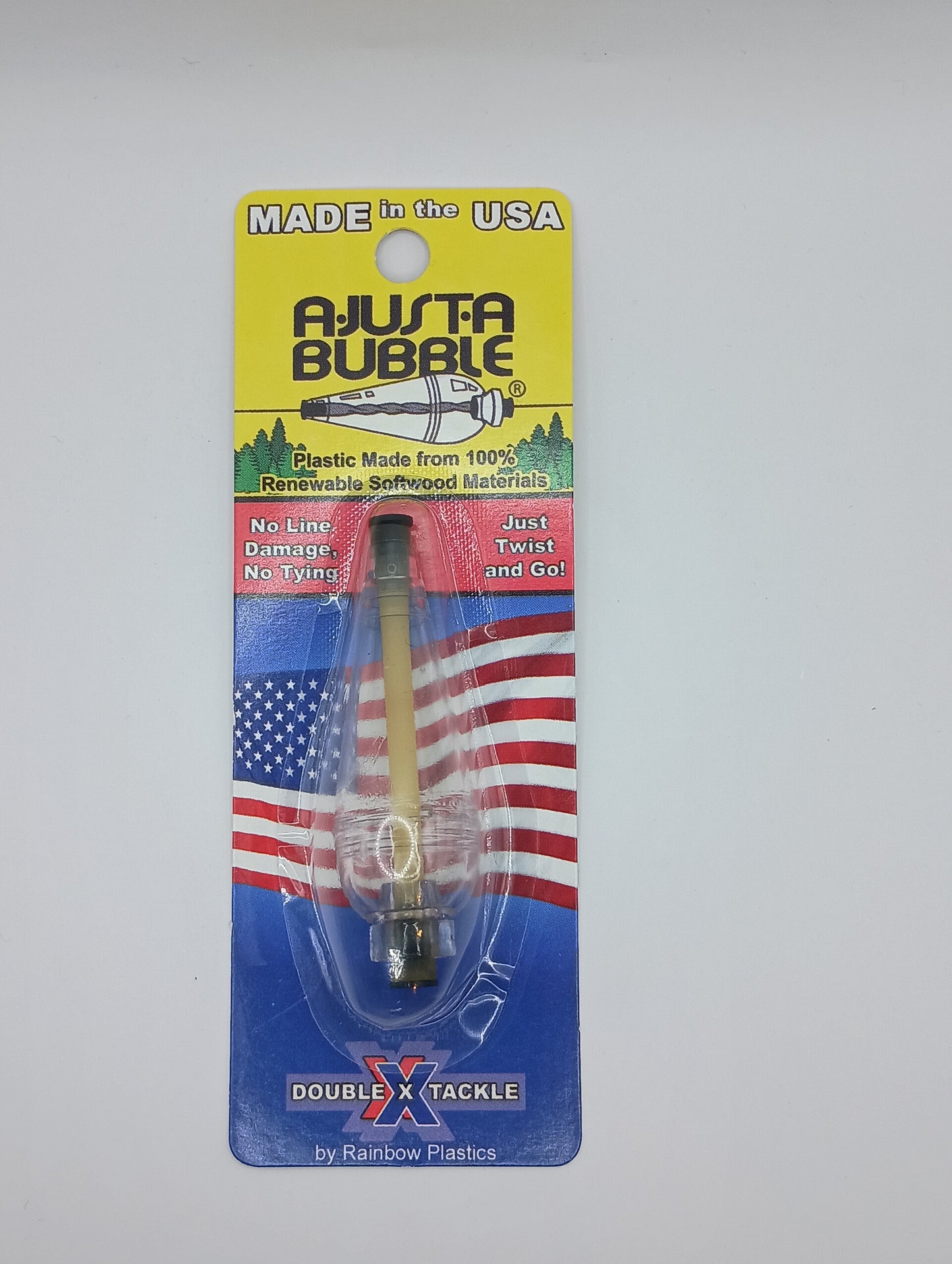 Double x Tackle A-Just-A-Bubble Mini Bobber - Clear