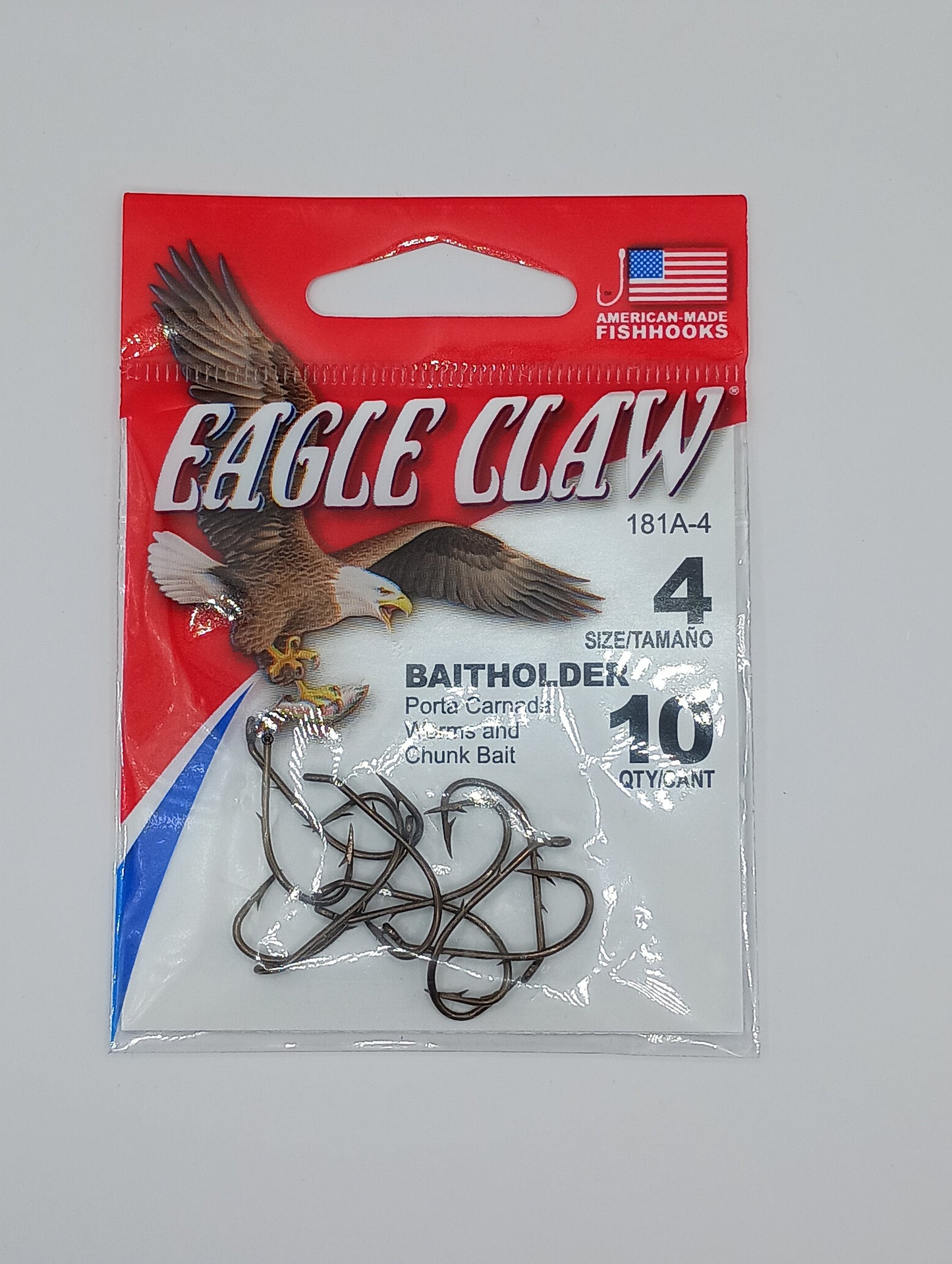 Eagle Claw Baitholder hooks 10 pack