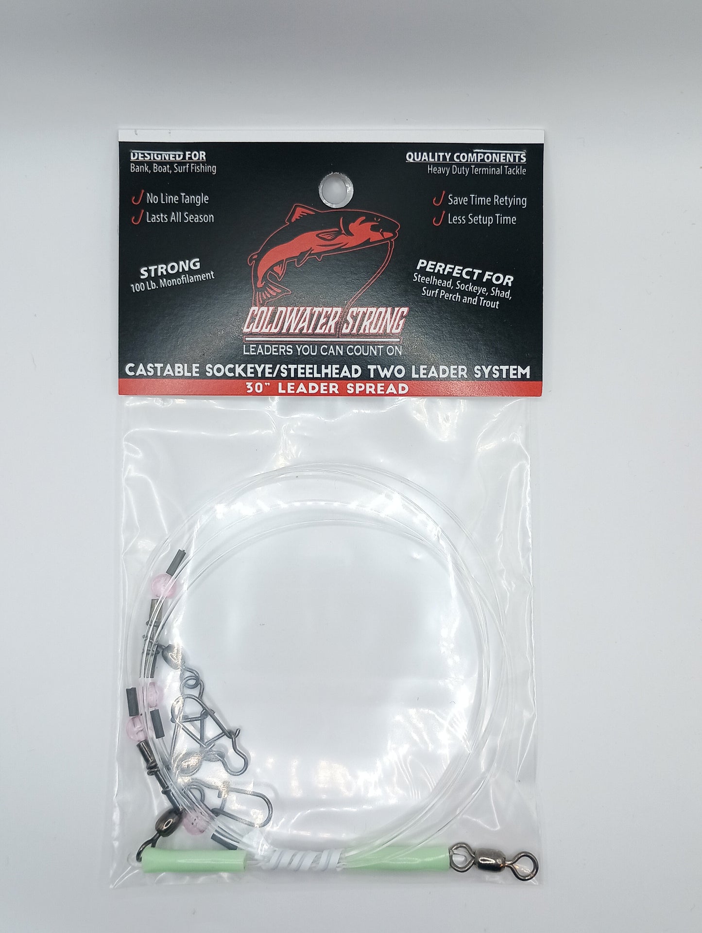 COLDWATER STRONG Castable Sockeye Bank 2 Leaders System